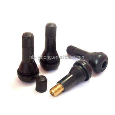 China Brass TR 413 Snap-in Short Black Rubber Tire Valve Stems Yinzhou yihong Auto Parts for sale