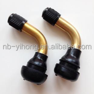 China Universal Tubeless Tire Brass Valve Stem Bent 90 Degree Scooter ATV Motorcycle Bike for sale