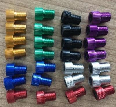 China Aluminum Alloy Bicycle Tire Valve Converter Air Car Presta To Schrader Pump Valve Fit for sale