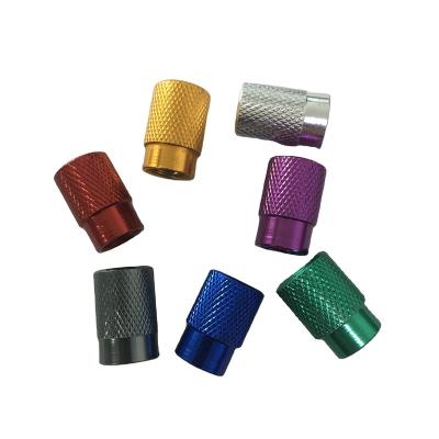 China Aluminum Alloy Tubeless Tire Valve Stem Dust Cover Aluminum Valve Covers For Car Mountain Bike Tire Valve Covers Product for sale