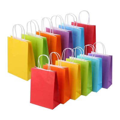 China Recycled Materials ASP Craft Kraft Paper Gift Bag Luxury Custom Shopping Bag With Ribbon Handle for sale