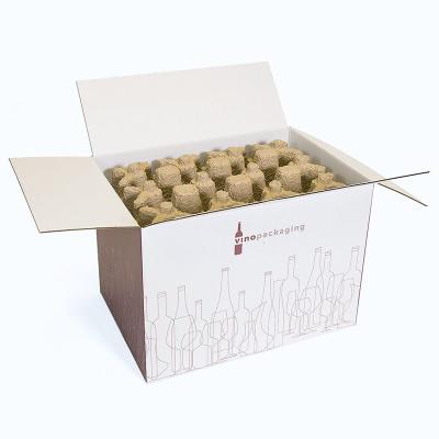 China ASP Recyclable Wine Box With Inserts Handle Stronganddurable Corrugated Logo Gift Packaging Boxes Custom Made Luxury Custom Paper De Vino for sale