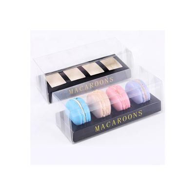 China Recyclable Luxury ASP Design Free Sample Transparent Window Macaron Box With 6 Cells for sale