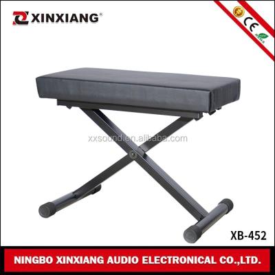 China Hot Selling Metal or Aluminum Piano Music Folding Keyboard Bench Classic Piano Stool for sale