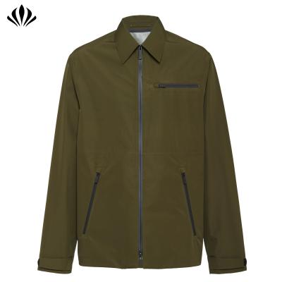 China Men's Polyamide Fabric Jacket Viable Hot Sale 100% Outdoor Zipper Front Casual Jacket With Pocket for sale