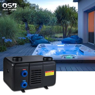 China Outdoor Rustproof Plastic Shell 4.56kw Mini Swimming Pool Heat Pump Heater With Heat Recovery for sale