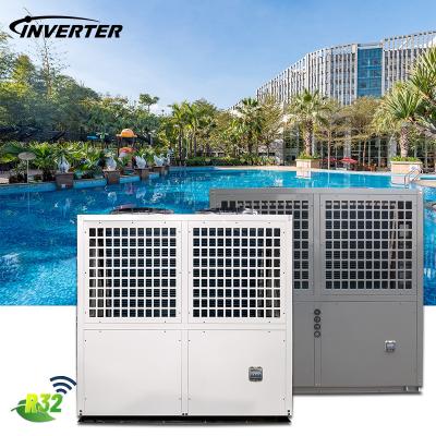 China outdoor dc inverter air water heatpump with eco r32 gas for swimming pool/hot spring heating cooling with wifi function for sale