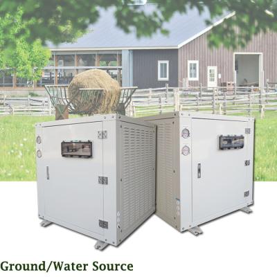 China China eco-friendly outdoor dc inverter r410a source ground water to water source geothermal heat pump heater for sale