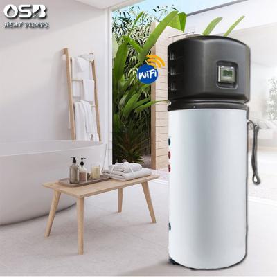 China Outdoor DHW All In One Heat Pump 100-400L Built-In Thermodynamic Solar Thermal Water Tank Optional For Domestic Hot Water for sale