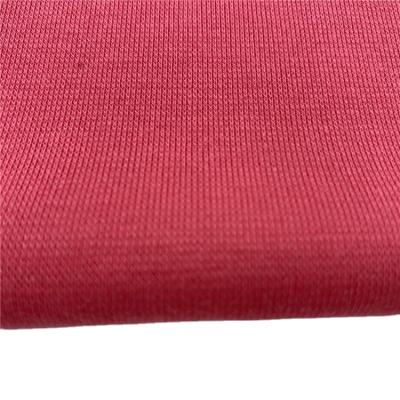 China Soft Stretch Polyester Rayon Spandex Knitted Jersey 1*1 Double Rib Fabric For T Shirt for sale