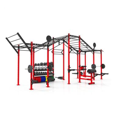 China Commercial Fitness Cross Multi-Function Cross Fit Power Gym Power Rack Stand Free Installation for sale