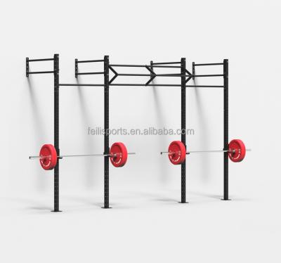 China Cross Fit Adjustable Power Rig Squat Rack For Gym Wall Mounted Equipment for sale