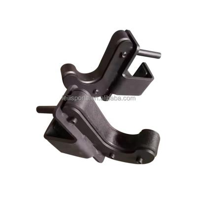 China Rigs Accessories High Quality Power Rack J-Hooks Steel Barbell Rack for sale