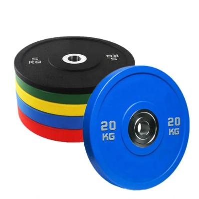 China Durable Gym Or Home Weight Lifting Weight Wholesale Rubber Bumper Plate for sale