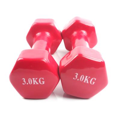 China Home Gym or Gym Neoprene Coated Vinyl Rubber Hex Dumbbell for sale