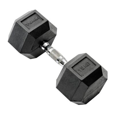 China Gym or Home Crossfits Equipmet Cast Rubber Fitness Equipment Dumbell for sale