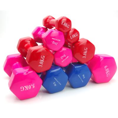 China Factory Wholesale Durable Weightlifting Fitness Vinyl High Quality Dumbbell for sale