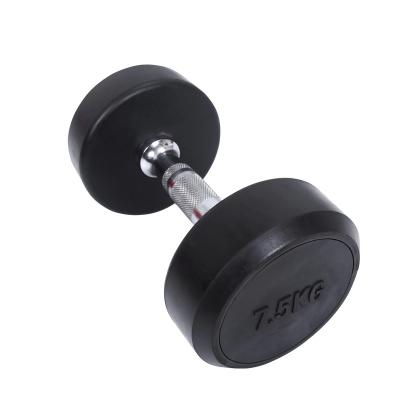 China Wholesale Cheap Round Dumbbell Universal Round Rubber Dumbbell for sale