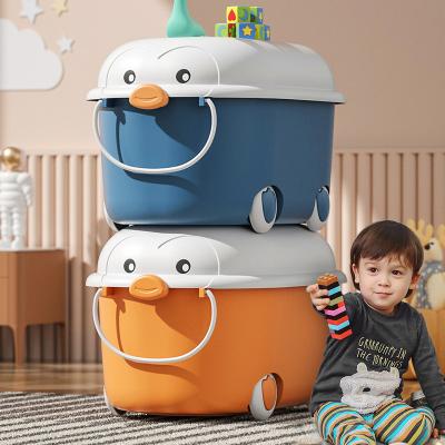 China 2023 New Living Room Storage Box Cartoon Storage Toys Clothing Books For Children for sale