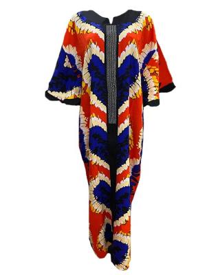 China Wholesale Breathable Plus Size Long Dress Kitenge Traditional Dress Designs Boubou Femm Kaftan Islamic Clothing Abaya Women African Dresses for sale