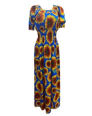 China Wholesale cotton comfortable boubou african kitenge dress designs traditional short sleeve plus size islamic clothing dubai abaya for sale