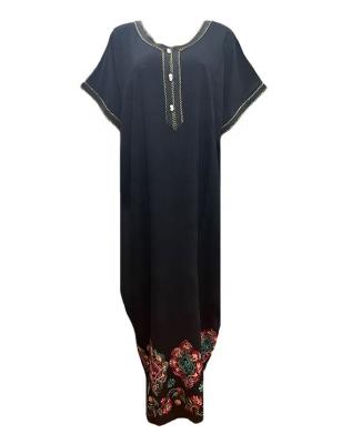 China Comfortable women casual african print kitenge designs traditional dress islamic clothing plus size clothing boubou african women dress for sale