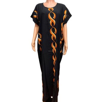 China Plus Size Comfy Moroccan Boubou Kaftan African Dresses With Headwraps Women African Print Casual Kitenge Designs Traditional Dress for sale