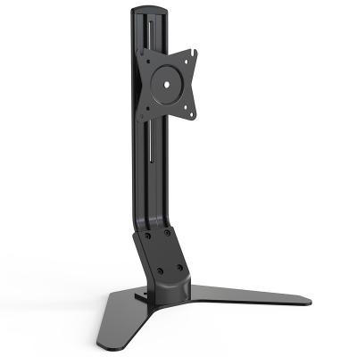 China Single Monitor Stands Freestanding VESA Monitor Desk Mount Computer Screen With Height Adjustable Swivel 15