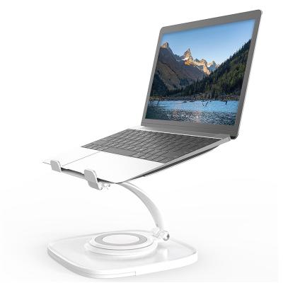 China (Height)Adjustable Adjustable Laptop Stand with 360 Rotating Base Ergonomic Laptop Riser for Collaborative Work for sale