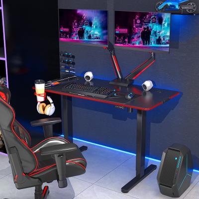 China Custom Comfortable Silla Gamer Chair Computer Gaming Desk Leather Wrapping Table (Size) Sillas Adjustable Gamer Chair Gaming Computer for sale