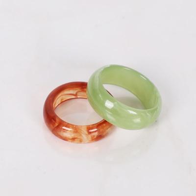 China Earth fashion handcrafts beautiful jewelry transparent ring resin ring party gifts for girls factory wholesale for sale