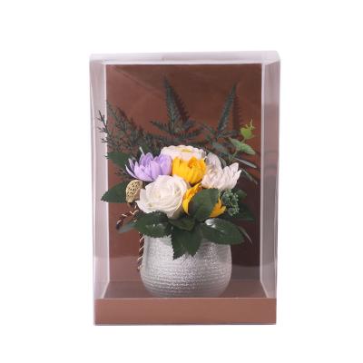 China Good Smell Handmade Soap Flower in Jar Decoration for Funeral or Memorial Fairy Factory Wholesale for sale