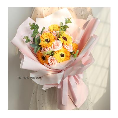 China Good Smell Makers Portable Dry Soap Flower Bouquet With Cheap Price for sale