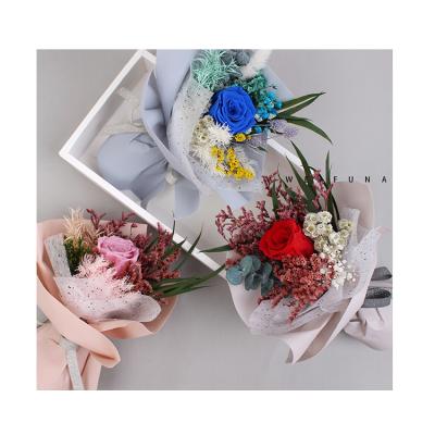 China Festival Gift Bright Summer Dried Flower Bouquet For Mother's Day Gift Decoration for sale