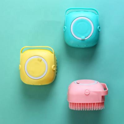 China Promotion 2022 New Fashion Safety Stocked Comfortable Massage Brush Portable Bath Shampoo Pet Grooming Brush for sale