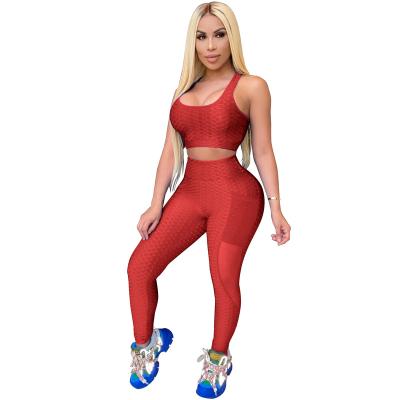 China 2022 Hot Sale Solid Crop QUICK DRY Top Teams Two Piece Shorts Set Women Clothing Joggers 2 Set Yoga Fitness Two Piece Leggings for sale