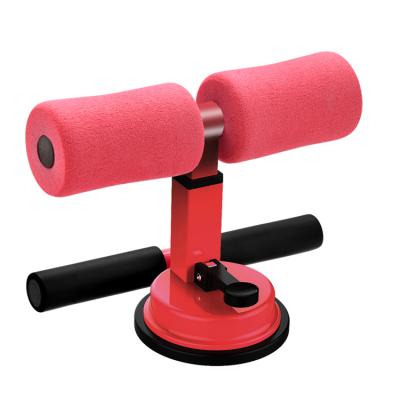 China Red Home Self Suction Sit Up Bar 850g Suction Rack ABS Trainer Equipment Assistor Sucker for sale