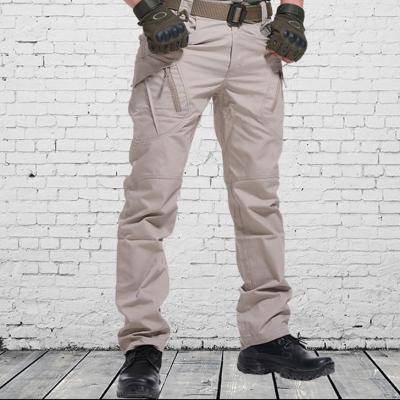 China Breathable Khaki Streetwear Outdoor Woven Cargo Trekking Hiking Tactical Pants For Men for sale