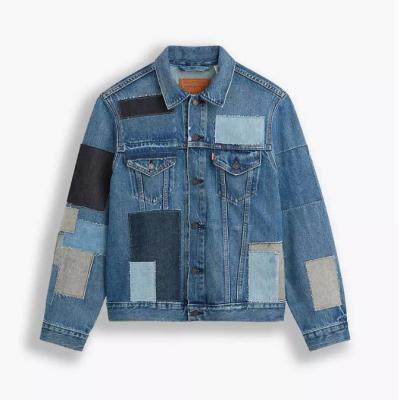 China Wholesale Custom Color Block Breathable Spring Color Man Casual Jeans Jacket for sale