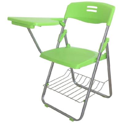 China Best Foldable Student Chair Low Price Training Room Use Student Training Chair With Notebook for sale