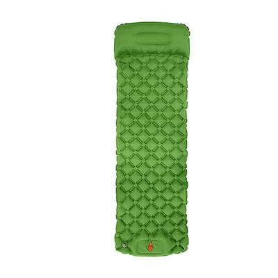 China TPU Nylon Mat Sleeping Pad Blow Up Camping Recline Comfortable Travel Inflatable Air Mattress for sale