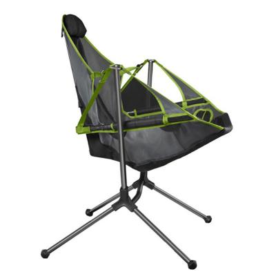 China Outdoor Folding Easy-Carry Camping Rocking Chair With Headrest for sale