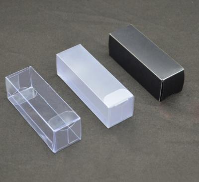 China Recyclable Custom Clear PVC Transparent PET Plastic Packaging Box With Auto-lock for sale