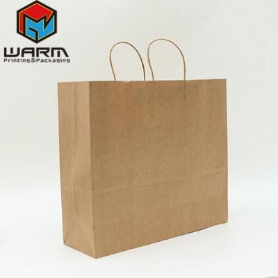 China Recyclable Wholesale Colorful Customized Full Printed Kraft Paper Bags With Handles Clothes Packing Bag for sale