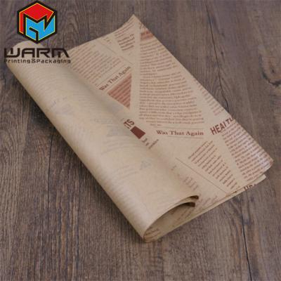 China Food Grade Wrapping Food Grade Waxed Paper Waxed Paper Liners Basket Wrappers Disposable Sandwich Food Hamburger Parchment Paper Baking Paper for sale