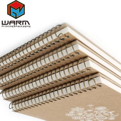 China Metal Wire O Spiral Notebook Wrapping Paper Mini Notebook Spiral Staone Paper In Guangzhou Factory for sale