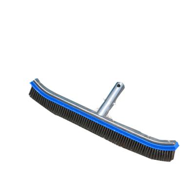 China 2020 hot sale stainless steel swimming pool brush swimming pool accessories cleaning equipment for sale