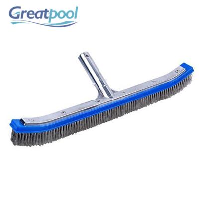 China 18 Inch Aluminum Back Handle Pool Brush Cleaner Hot Products for sale