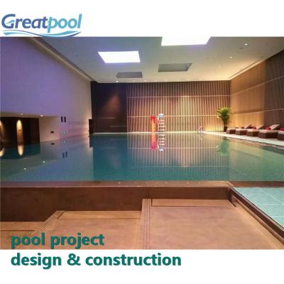 China Indoor Resort Hotel Swimming Pool Commercial Gym Swimming Pool Water Treatment Equipment for sale