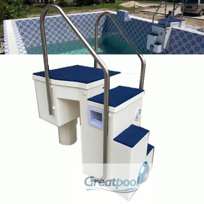 China High Quality Integrative Fiberglass Swimming Pool Filter For Ladder / Led Light /Water Treatment Above Ground Pool for sale